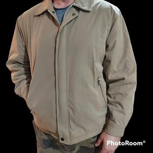 Roundtree & YORKE Outdoors men's jacket bomber coat size Large lightweight